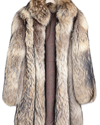 Pelliccia vera vintage lunga