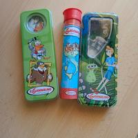 Tre portapenne in latta