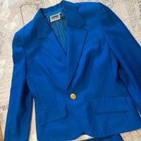 Completo luisa spagnoli blu in pura lana vergine
