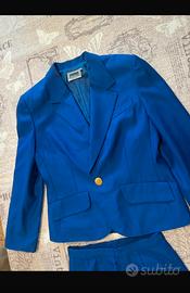 Completo luisa spagnoli blu in pura lana vergine