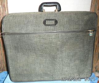 VALIGIA PORTA ABITI VINTAGE '60 IN TESSUTO BAKELIT