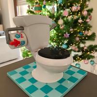 WC con coperchio apribile e suoni realistici