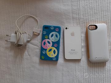 Iphone 4s + powerbank + custodia