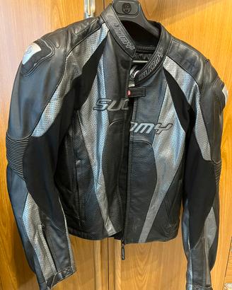 Giacca giubbotto moto in pelle Suomy tg 54