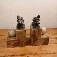 ferma libri vintage stile art deco 