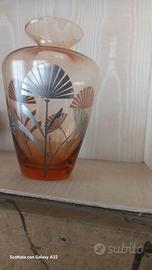Vasetto vetro e argento art Deco'