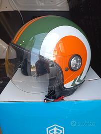 Casco Piaggio ARNO D-JET VERDE/ARANCIONE