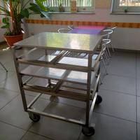 Carrello acciaio inox trattabile