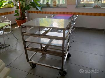 Carrello acciaio inox trattabile