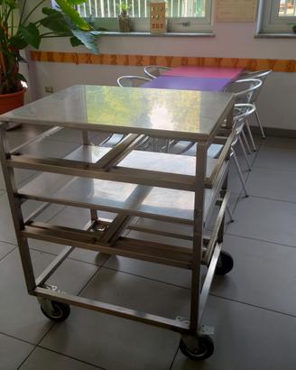 Carrello acciaio inox trattabile