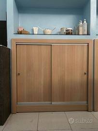 Mobile con porta scorrevole da incasso 