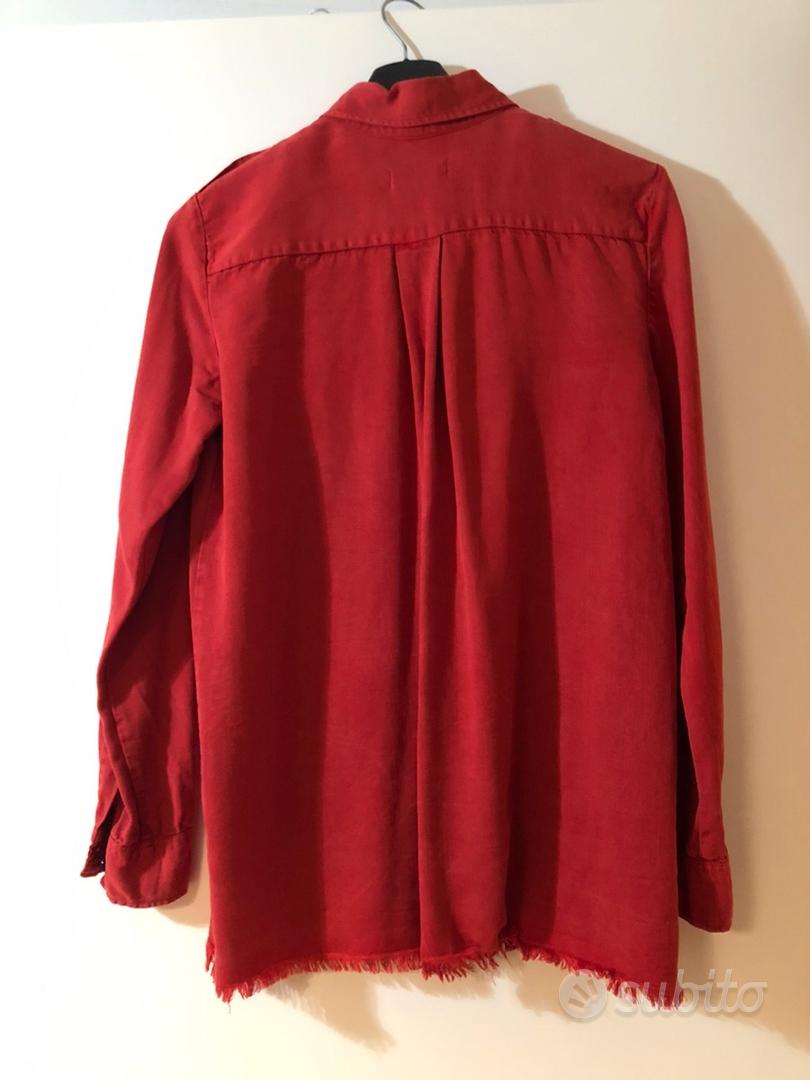 Zara on sale camicia rossa