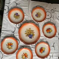 Servizio piatti frutta vintage Bavaria Schumann