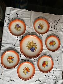 Servizio piatti frutta vintage Bavaria Schumann