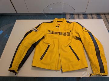 Giacca moto pelle Dainese D-Tec Vintage Taglia 52