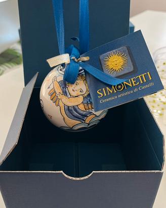 pallina di natale ceramica artigianale