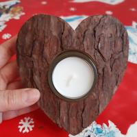 Porta candela per tea light in legno