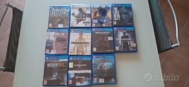 Lotto 11 Giochi - Grandi esclusive Ps5 e Ps4