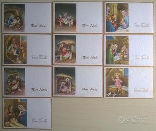 Lotto vintage bigliettini di Auguri Buon Natale