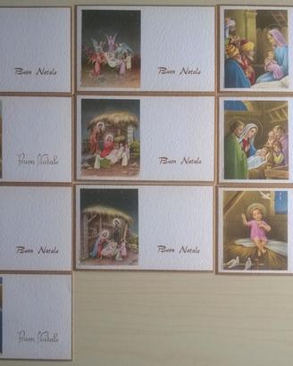 Lotto vintage bigliettini di Auguri Buon Natale