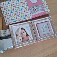 Cornice argento per foto e impronta