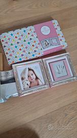 Cornice argento per foto e impronta