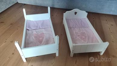 letto castello in legno per bambole