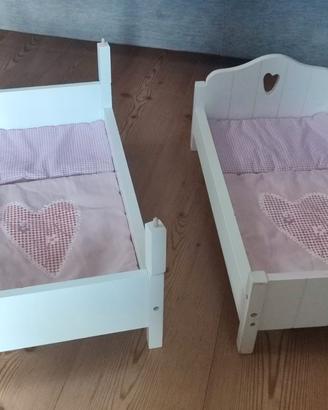 letto castello in legno per bambole