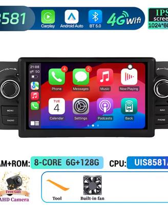 Autoradio 7” per Fiat Grande Punto (2007-2012)