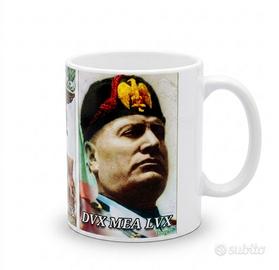 Tazza Storica WW2 - Mussolini e Inno