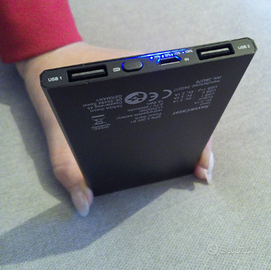 Power Bank Slim 5000 Mah 2 Uscite Usb