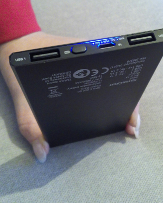 Power Bank Slim 5000 Mah 2 Uscite Usb