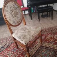 4 sedie in legno da sistemare