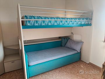 Letto a castello scorrevole
