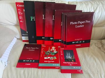 Carta fotografica originale Canon vari formati