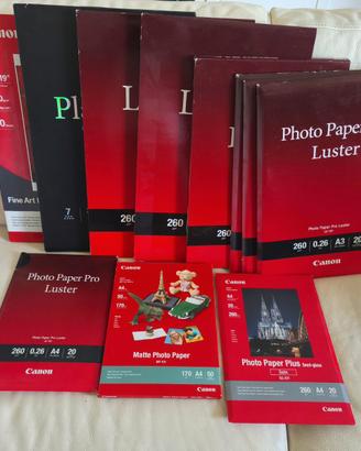 Carta fotografica originale Canon vari formati