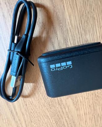 Gopro caricabatterie doppio per gopro 10/11/12