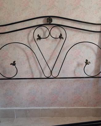 testiera letto in ferro battuto 
