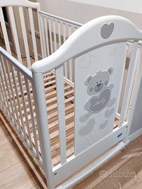 Lettino PALI in legno con orsetto