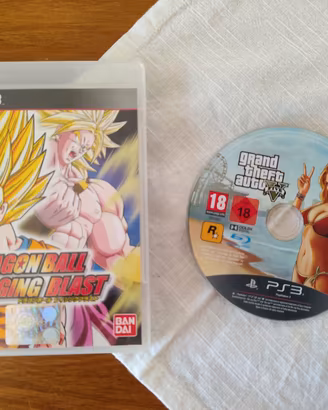 Lotto Giochi PS3 - Dragon Ball Raging Blast+GTA V