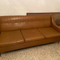 Divano letto + due poltrone vintage anni 50 60