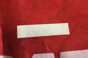 Adesivo originale ducati hypermotard bianco