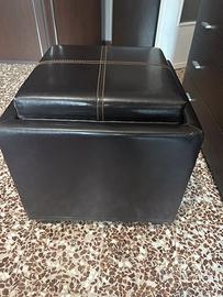 Pouf a cubotto / sedile e vassoio