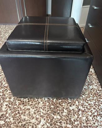 Pouf a cubotto / sedile e vassoio