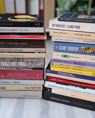 Lotto 25 libri narrativa, romanzi, classici, ecc.