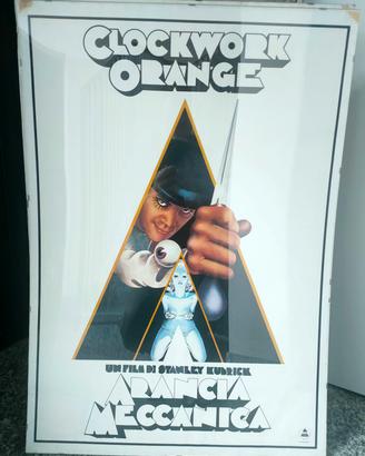 locandina originale Clock work Orange Arancia mecc