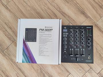 mixer 3 canali Omnitronic PM322P USB Bluetooth 