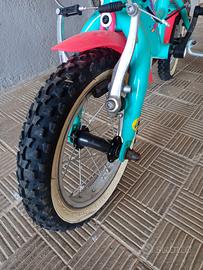 Bici bimbi, raggio14" gomme nuove, con rotelle com