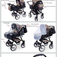  trio gagadumi boston carrozzina per bambini 