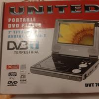 Lettore DVD portatile United DVT 7060